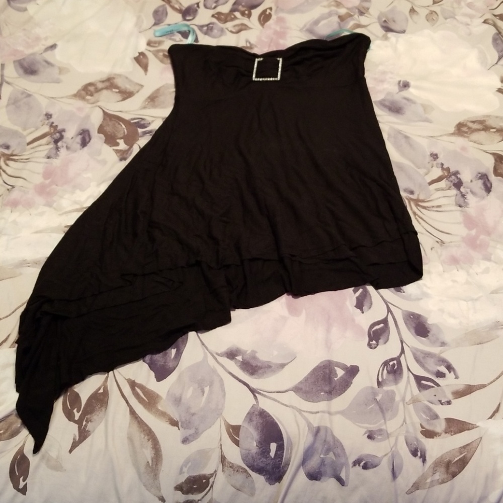 Asymmetrical Stretch Tube Top
